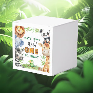 Wild One Jungle Safari 1st birthday  Favour Box
