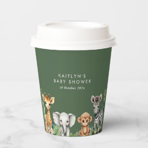 Wild One Jungle Safari Baby Shower Paper Cups