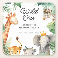 Wild One Jungle Safari Birthday