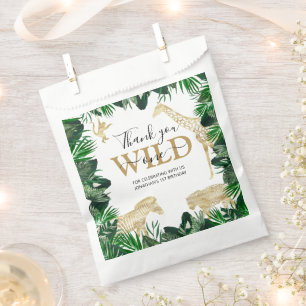 Wild One Jungle Safari Themed 1st Birthday Party Favour Bags