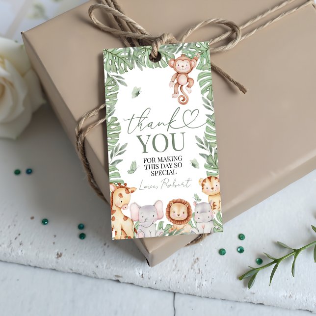 Wild One Jungle Thank You Tag (Creator Uploaded)