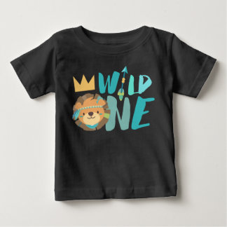 Wild One Lion and Arrow | Boho | One Year Old Baby T-Shirt