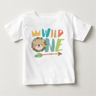 Wild One Lion and Arrow | Boho | One Year Old Baby T-Shirt