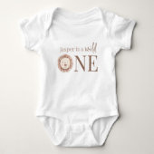 Wild One Lion Face Baby Bodysuit (Front)