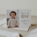 Wild One Lion Photo Thank You Card<br><div class="desc">A watercolour lion face, perfect for thanking guests for coming to your Wild One Birthday Party! You can add your own photo on the front and also edit the text inside the card. Please note that you cannot edit the 'it was a wild' text, but all of the other text...</div>