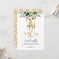 Wild One Little Giraffe Gender Neutral Baby Shower