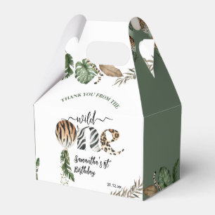 Wild One Modern Gender Neutral 1st Birthday Favour Box