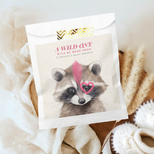 Wild One Mohawk Racoon Baby Shower Favour Bags
