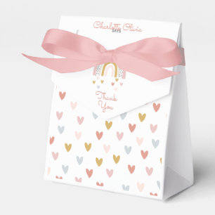 Wild One Muted Rainbow Girl's 1st Birthday Party Favour Box