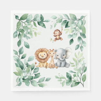 Wild One Napkins | Jungle Theme | First Birthday