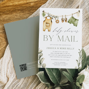Wild One   Neutral Boho Safari Baby Shower By Mail Invitation
