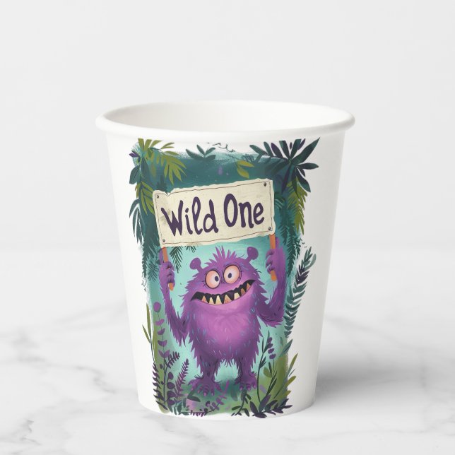 Wild One Paper Cups (Front)