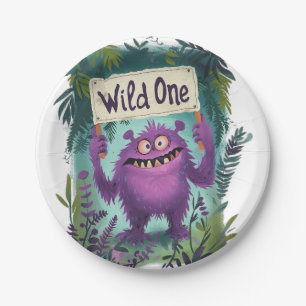 Wild One Paper Plate