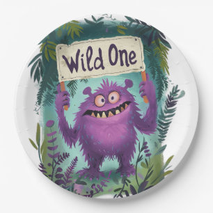 Wild One Paper Plate