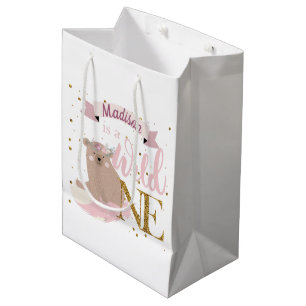 Wild One Personalised First Birthday Medium Gift Bag
