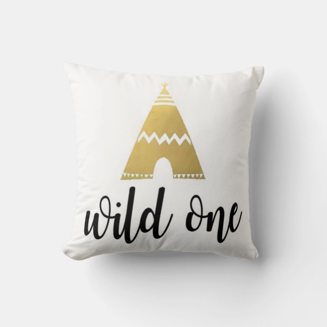 Wild One Pillow (Front)