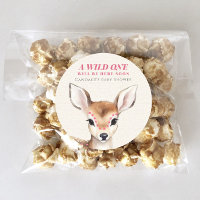 Wild One Pink Spotted Fawn Deer Baby Shower