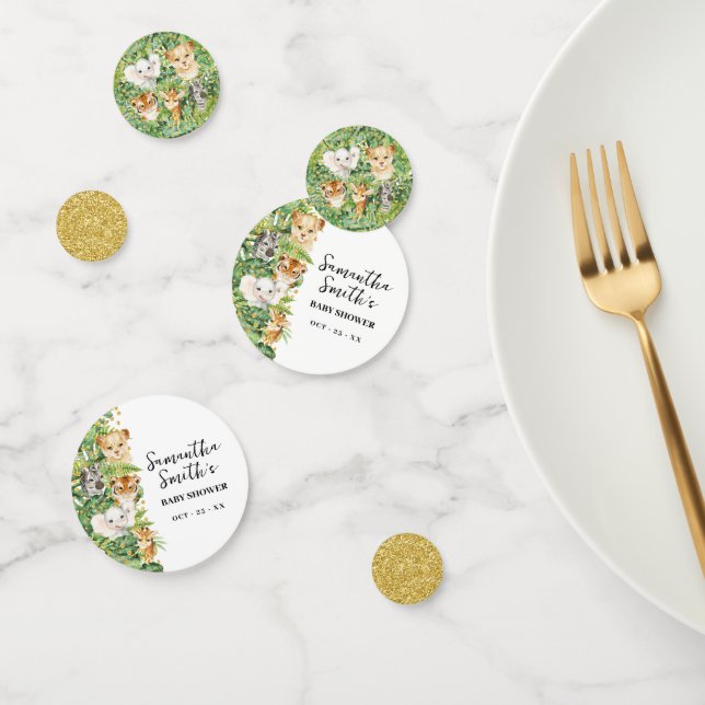 Wild One Safari Animals Baby Shower Confetti (Group)