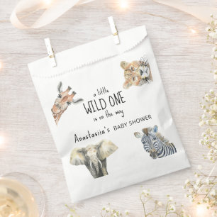 Wild One Safari Animals Baby Shower Favour Bags