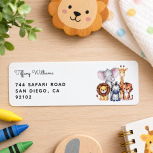 Wild One Safari Animals Boy Baby Shower