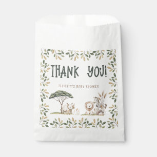 Wild One Safari Animals Neutral Baby Shower Favour Bags