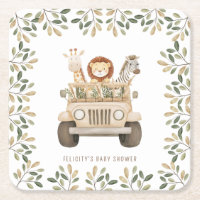Wild One Safari Animals Neutral Baby Shower