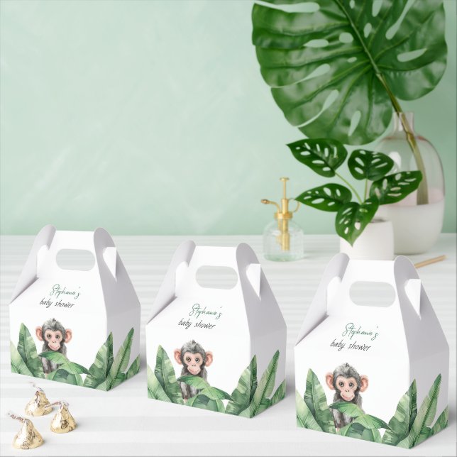  Wild One Safari  Animals Thank You Baby Shower  Favour Box (Multiple)