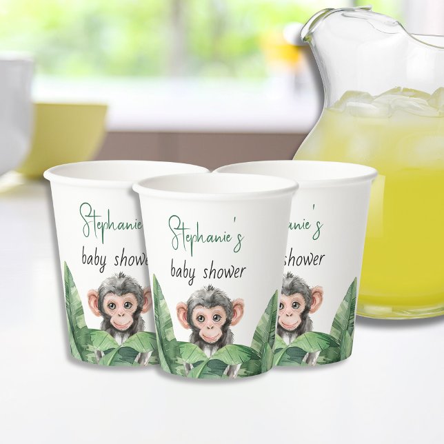 Wild One Safari Baby Animals Baby Shower  Paper Cups (Creator Uploaded)