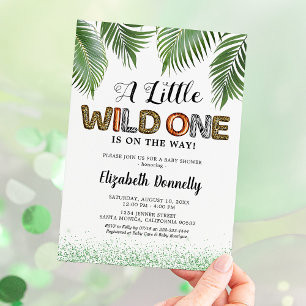 Wild One Safari Baby Shower Invitation