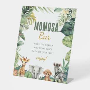 Wild One Safari Baby Shower Momosa Bar Sign