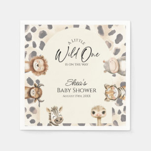 Wild One Safari Baby Shower  Napkin