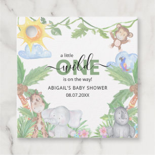 Wild One Safari Baby Shower Napkins Favour Tags