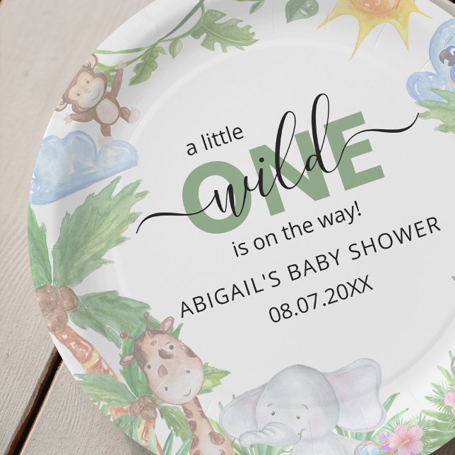 Wild One Safari Baby Shower Napkins Paper Plate (Creator Uploaded)