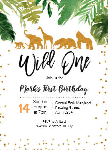 wild one invitations announcements zazzle uk