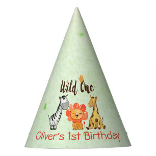 Wild One, Safari First Birthday Party Hat