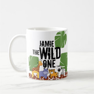 WILD ONE Safari First Birthday Personalised Coffee Mug
