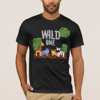 WILD ONE Safari Jungle Theme First Birthday black
