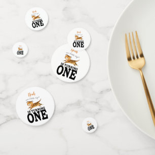 Wild One Safari Jungle Tiger 1st Birthday Confetti