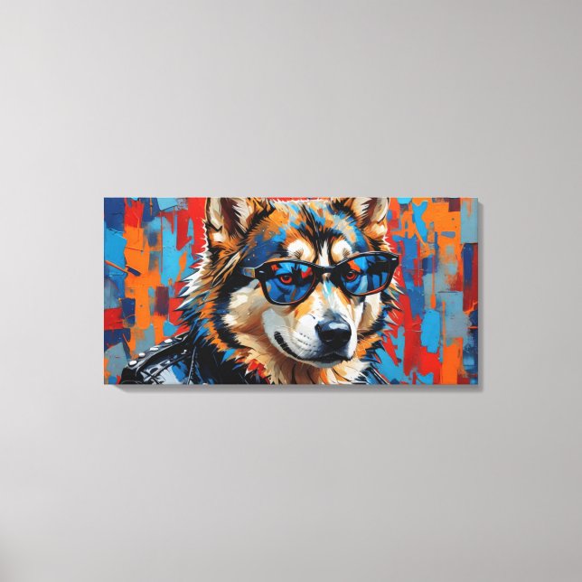 WILD ONE-SIBERIAN HUSKY 4 CANVAS PRINT (Front)