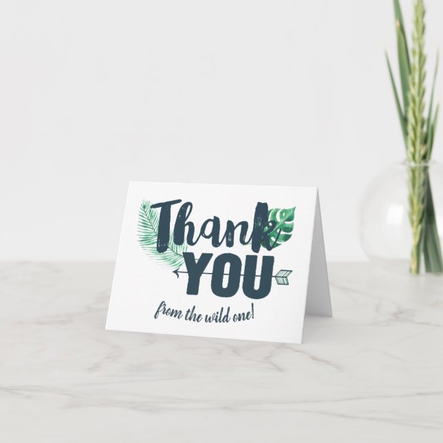 Wild One Thank You Card (Front)