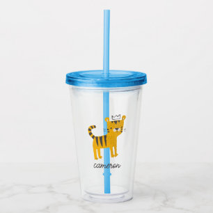 Wild One Tiger Cat Acrylic Tumbler