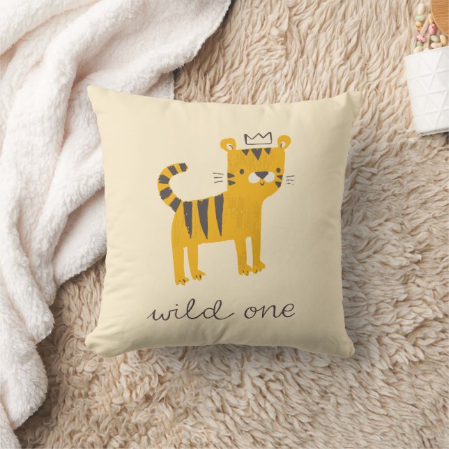 Wild One Tiger Cat Cushion (Blanket)
