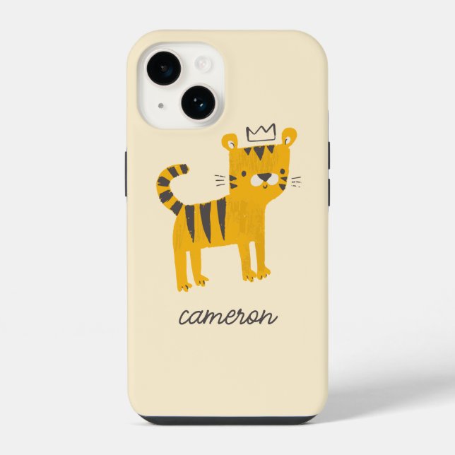 Wild One Tiger Cat iPhone Case (Back)