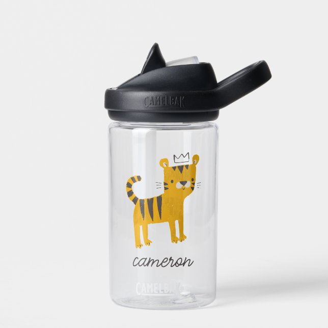 Wild One Tiger Cat Water Bottle (Left)