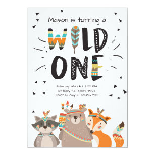 wild one invitations announcements zazzle uk