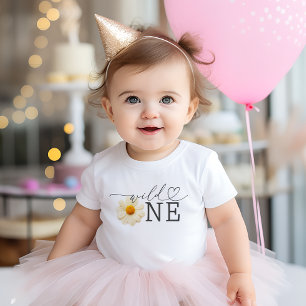 Wild One Wildflower Toddler Baby T-Shirt
