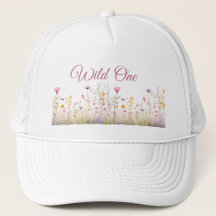 Wild One Women's Hat, Boho Wildflower Garden