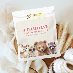 Wild One Woodland Animals Baby Shower  Favour Bags