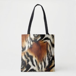 Wild Orange and White Tiger Stripes