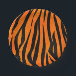 Wild Orange Black Tiger Stripes Animal Print Paper Plate<br><div class="desc">This fashionable and trendy pattern is perfect for the stylish fashionista. It features a classic print of black and bright orange tigers stripes with a modern twist. It's cool, fun, and playful! ***IMPORTANT DESIGN NOTE: For any custom design request such as matching product requests, colour changes, placement changes, or any...</div>
